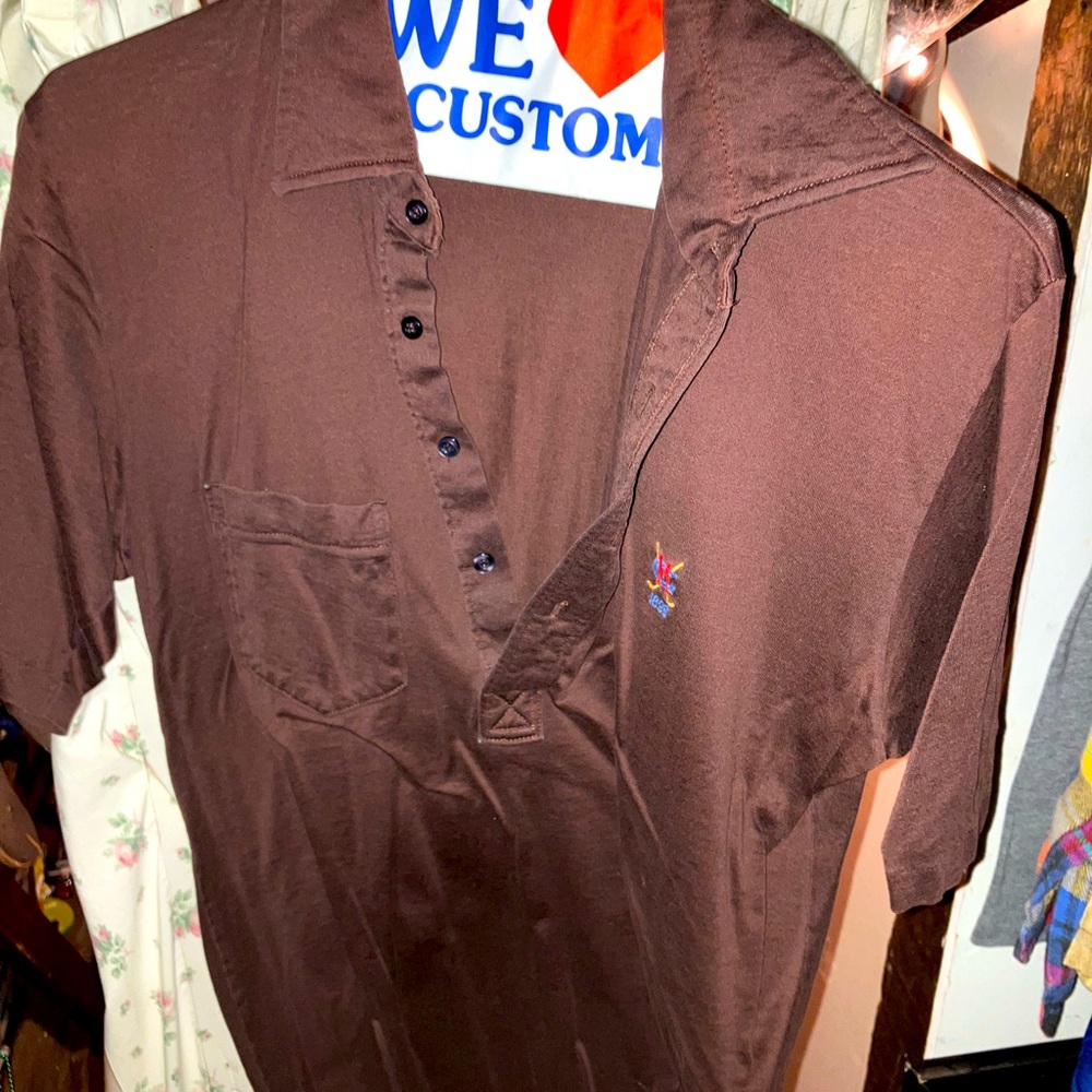 Vintage pickering kimberton sportswear polo shirt country club logo size large